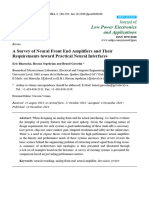 Neural Front End Amplifiers