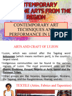 Contemporary Art Techniques and Performance in Luzon