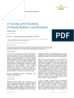 A Survey and Analysis of Multi Robot Coordination