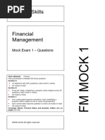 2022 - 23 Financial Management (FM) - Mock 1