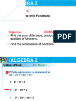 Lesson 5-1 Operations With Functions