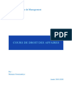 Cours Droit Des Affaires