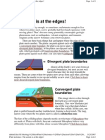 Plate Tectonics - The Action Is at The Edges!