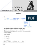 Aldehyde, Ketone Jee 5 Years MCQ