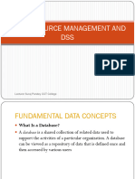 Unit Ivdata Resource Management and Dss