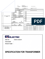 RFA 20 ES Electric Transformer Details