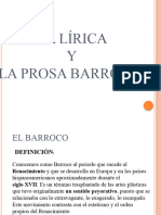 La Lirica y La Prosa Barroca