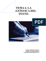 Aparición de La Lingüística Del Texto