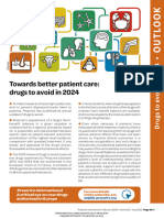 Towards Better Patient Care Drugs To Avoid in 2024