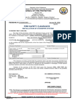 FSED 55F Fire Safety Clearance For Installation of Standpipe Rev00