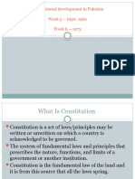 Constitutional Development in Pakistan