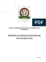 Non Teaching Appraisal Hand Book CBIT