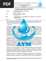 INFORME #004 Solicitud de Adecuacion Documentaria UGM