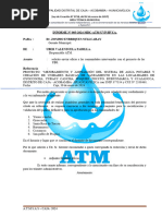 INFORME #005 CONVOCATORIA A Asamblea General Usuarios UGM