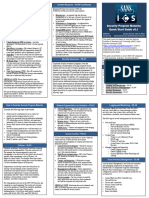 SANS - Security Program Maturity Quick Start Guide v0.1