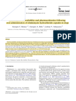 Oral Administration of Clindamycin Hydrochloride Capsules in Dogs. Patzias, 2005