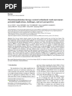 Photobiomodulation Therapy Assisted Orthodontic Tooth Movement