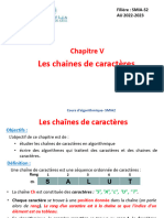 Diapos6 - S11 - Algorithmique - Les Chaines de Caracteres - 2022-2023 - 2p