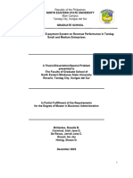 The Effectiveness of e Payment Systems in Revenue Performance of SMEs in Tanday City. Edited