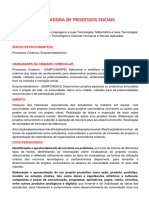 Ementas e Planejamentos - Trilha Incubadora de Processos Sociais