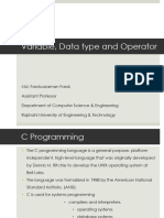 1 Variable, Datatype&Operator