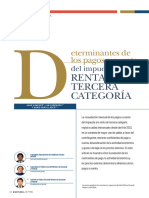 Determinación de Los Pagos A Cuenta Del Impuesto A La Renta de Tercera Categoria