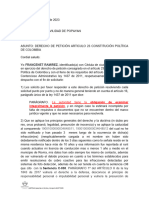 DERECHO DE PETICION FOTOMULTAS Francenet Actualizado