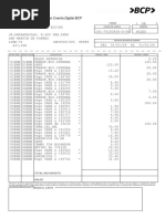 Estado de Cuenta de Ahorros Cuenta Digital BCP: Pagina