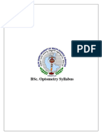 B.SC - Optometry Syllabus 2019