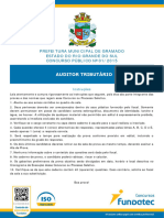 Fundatec 2015 Prefeitura de Gramado Rs Auditor Tributario Prova