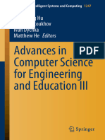 Advances in Computer Science For Engineering and Education III