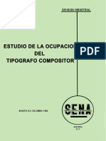 Estudio Ocupacion Tipografo Compositor