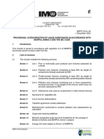 MEPC.2-Circ.28 - Provisional Categorization of Liquid Substances