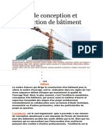 Etapes de Conception Et Construction de Bâtiment