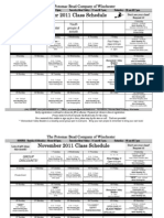 Oct-Nov2011 Class Schedule