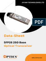 25G SFP28 Optical Transceivers Data Sheet by JTOPTICS