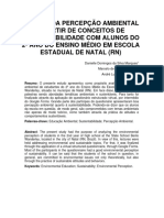 Marques, D. D. Da S. Marques, M. de S. Toledo, A. L. T. - Análise Da Percepção Ambiental A Partir de Conceitos