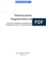 Tematyczne Tłumaczenie Fragmentów Zdań 8 Klasa Angielski