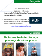 Na Formação Do Território, A Presença de Vários Povos