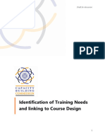 Identification of Training Needs and Linking To Course Design