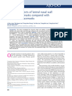 Long Term Effects of Lateral Nasal Wall Anchored F