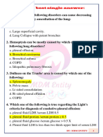 Cardio & Chest Answers