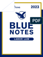 (2023) BLUE NOTES - Labor Law