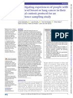 Investigating Experiences of People With Advanced Breast or Lung Cancer in Their Natural Context: Protocol For An Experience Sampling Study