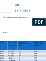 Presentation On Population Statistics