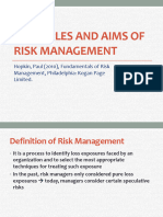 Chapter 2 Principles and Aims of Risk Management