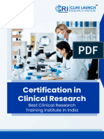 Certification in Clinical Research Broucher