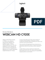 Logitech C920e Datasheet