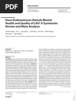 Does Endometriosis Disturb Mental Health and Quality of Life - A Systematic Review and Meta-Analysis