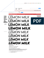 Lemon Milk Font